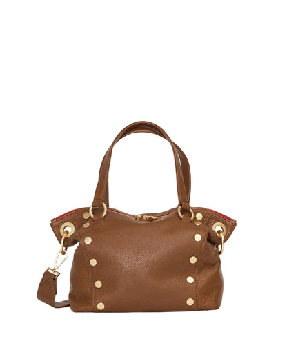 Mahogany Pebble/Brushed Gold Red Zip 01
