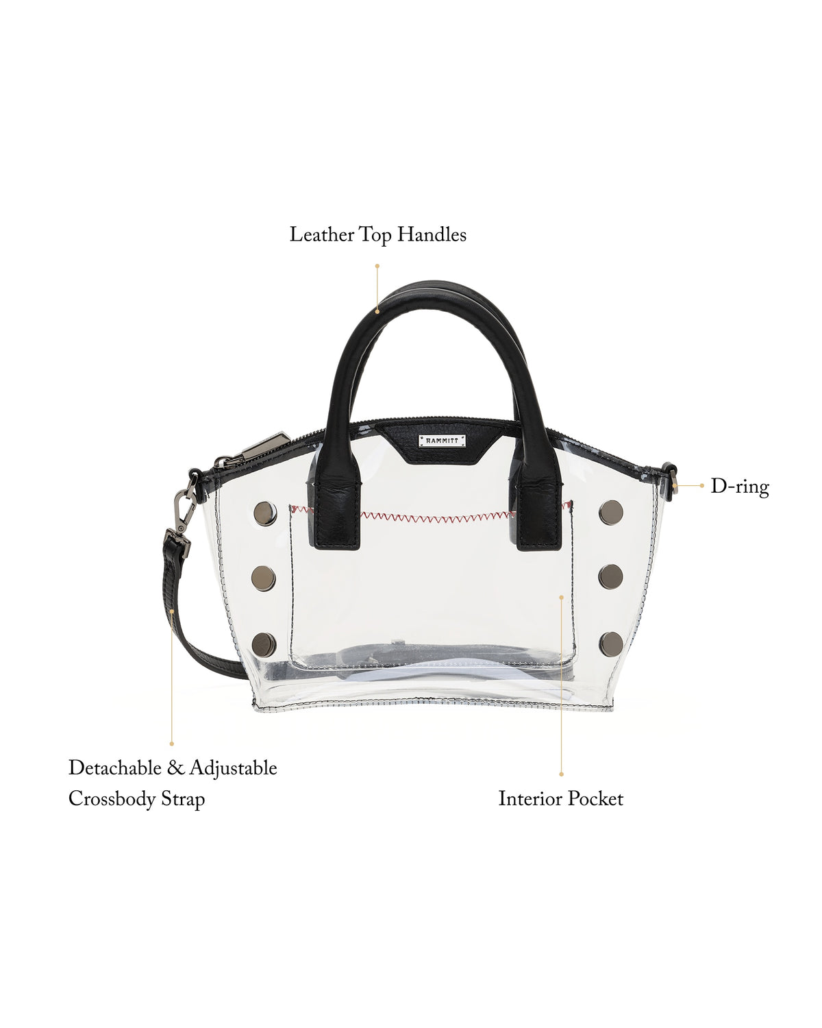 Paula Clear One Size - Crossbody Clear bag | Hammitt Value