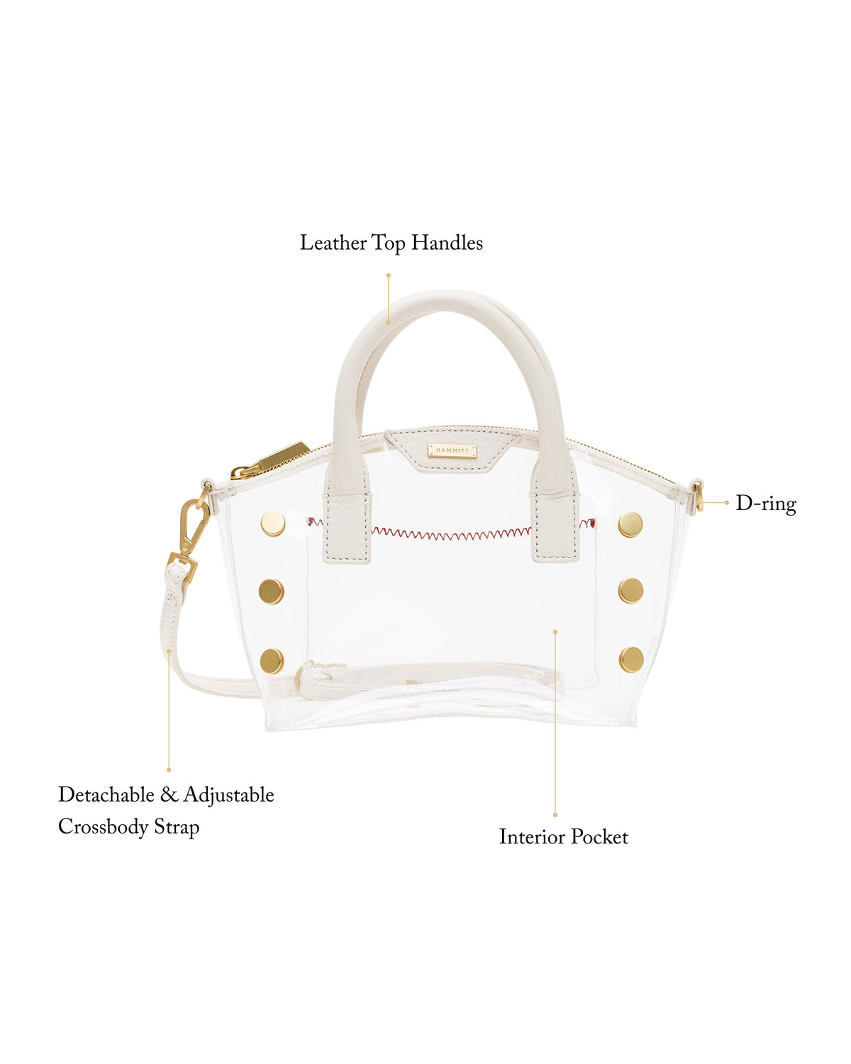 Paula Clear One Size - Crossbody Clear bag | Hammitt Recommended