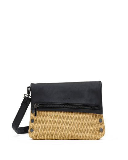 Noir Smooth Raffia/Gunmetal 01
