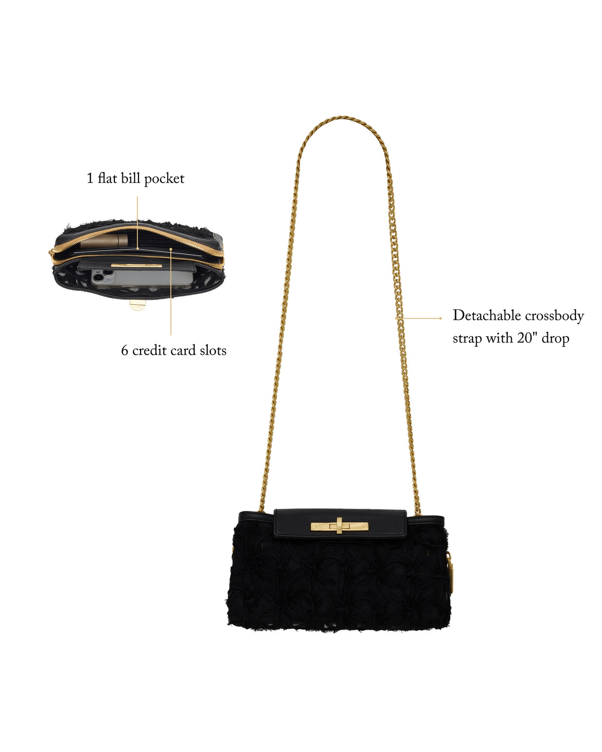 Charlotte Small - Mesh Leather Crossbody | Hammitt Exclusive