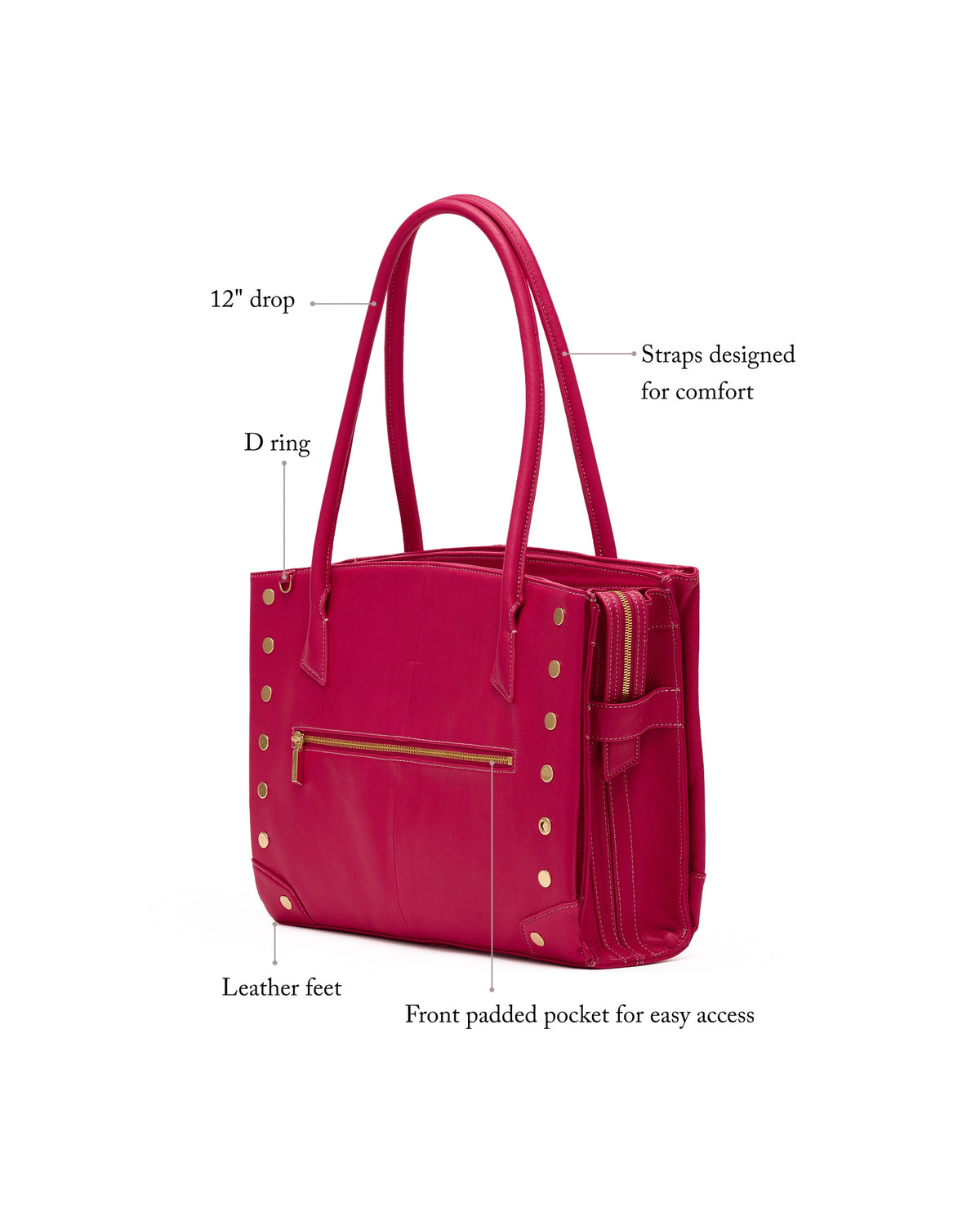 Elle Work Carry One Size - Leather Tote Bag | Hammitt Everyday