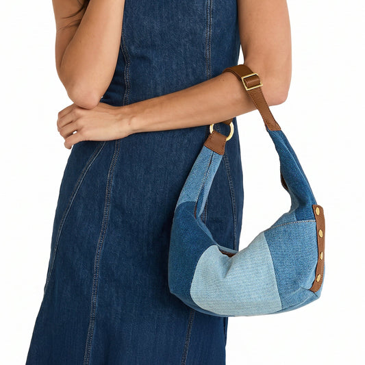 Tom Medium - Denim Hobo Bag | Hammitt Signature
