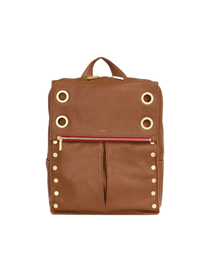 Mahogany Pebble/Brushed Gold Red Zip