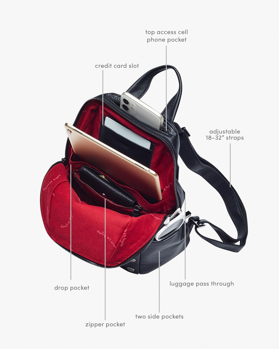 Hunter  Medium - Soft Leather Mini Backpack | Hammitt Everyday