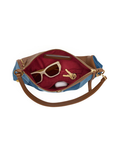 Kyle Medium - Denim Shoulder Bag | Hammitt Recommended