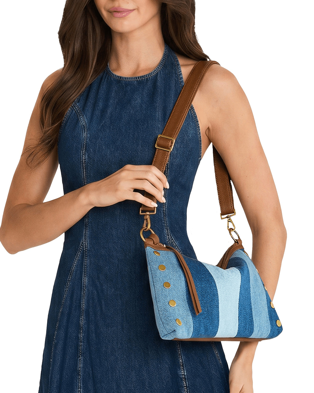 Kyle Medium - Denim Shoulder Bag | Hammitt Recommended