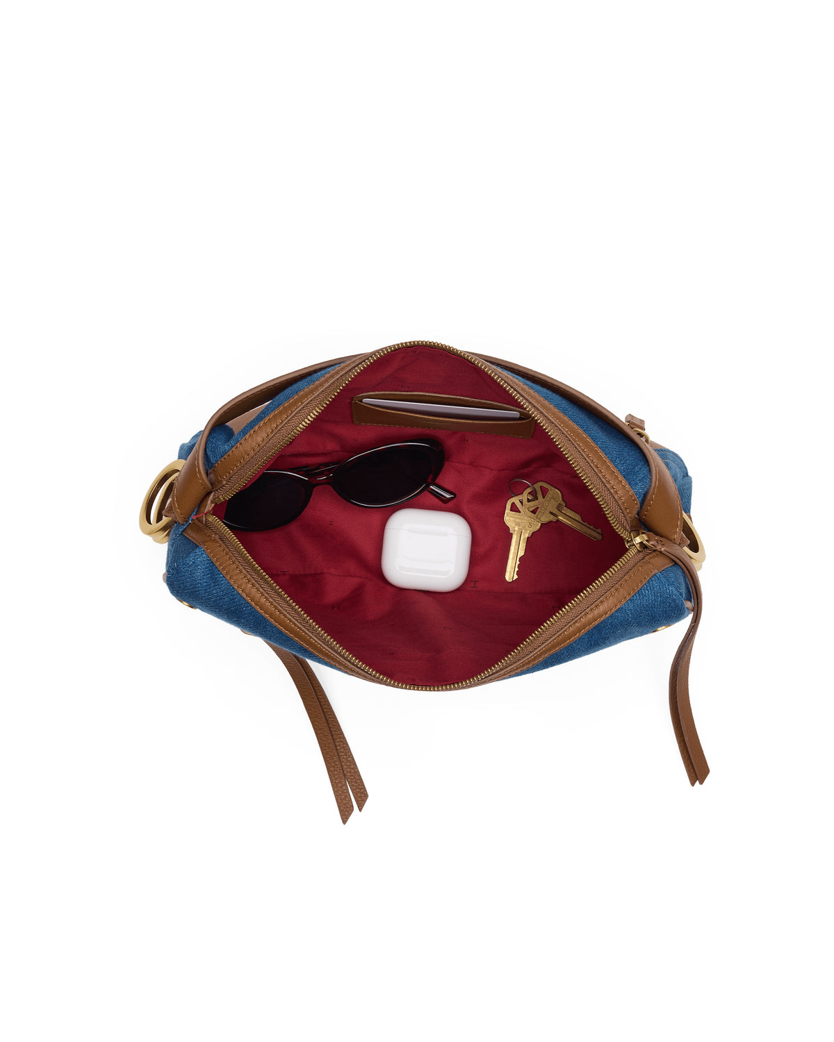 Doxie Medium - Denim Shoulder Bag | Hammitt Great Value