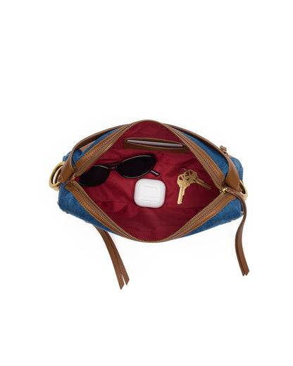 Doxie Medium - Denim Shoulder Bag | Hammitt Great Value