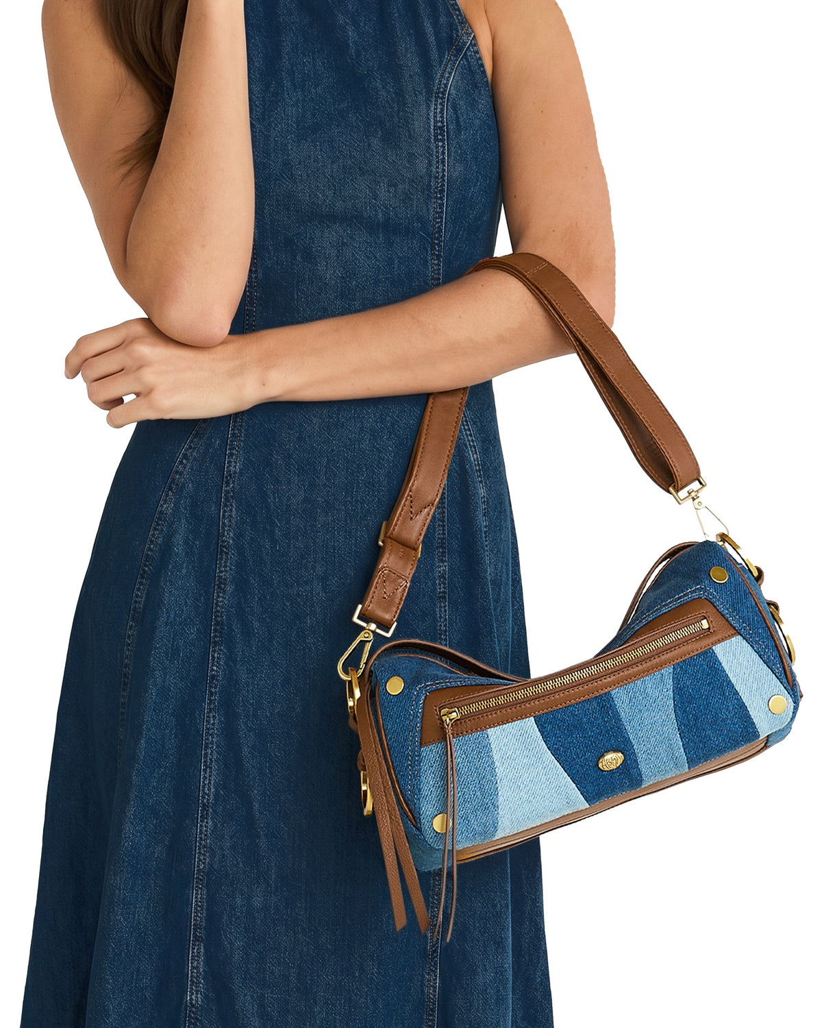 Doxie Medium - Denim Shoulder Bag | Hammitt Great Value