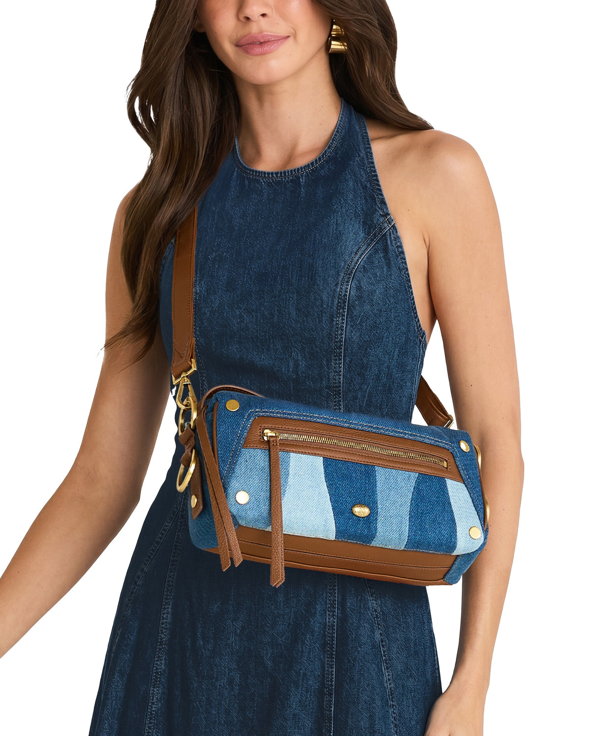 Doxie Medium - Denim Shoulder Bag | Hammitt Great Value