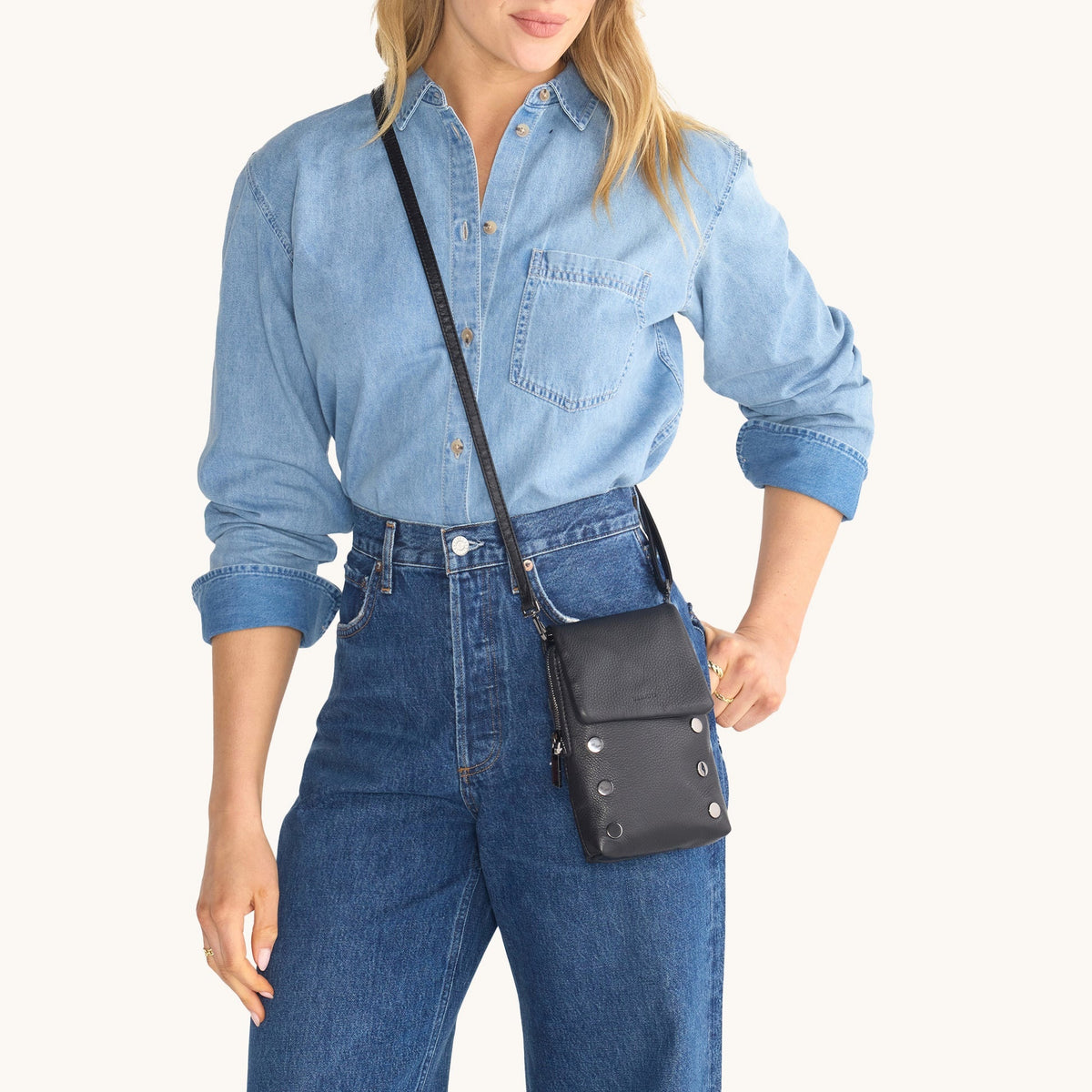 VIP Mobile  One Size - Soft Leather Crossbody Bag | Hammitt Signature