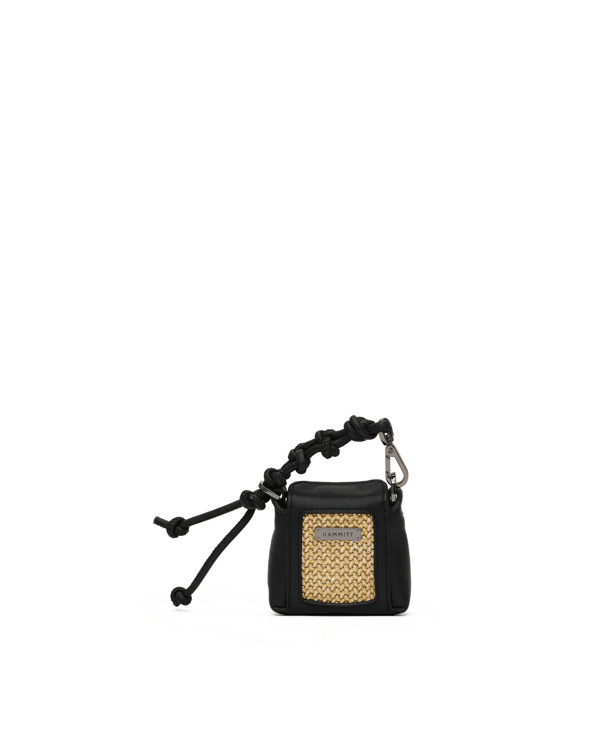 Noir Smooth Raffia/Gunmetal