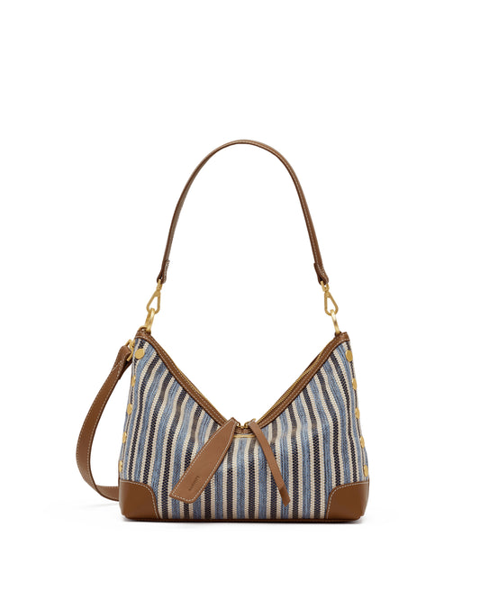 Grace Medium - Denim Shoulder Bag | Hammitt Signature