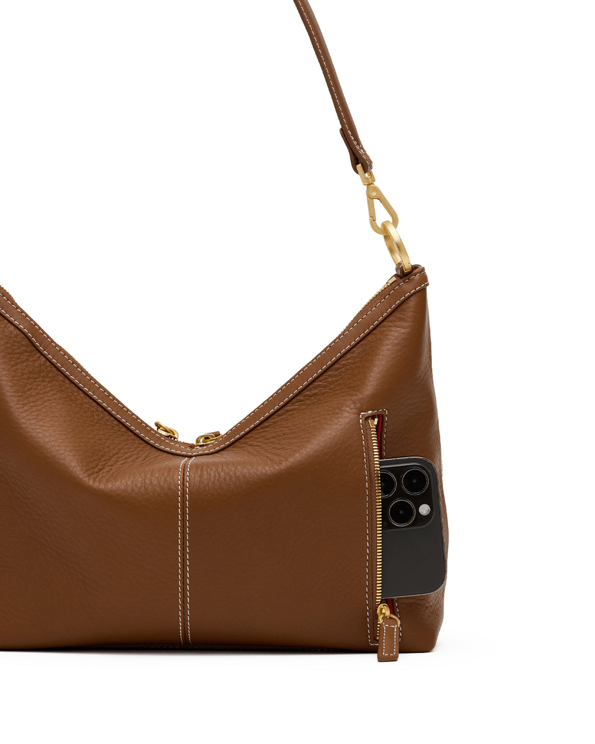 Grace Medium - Denim Shoulder Bag | Hammitt Signature