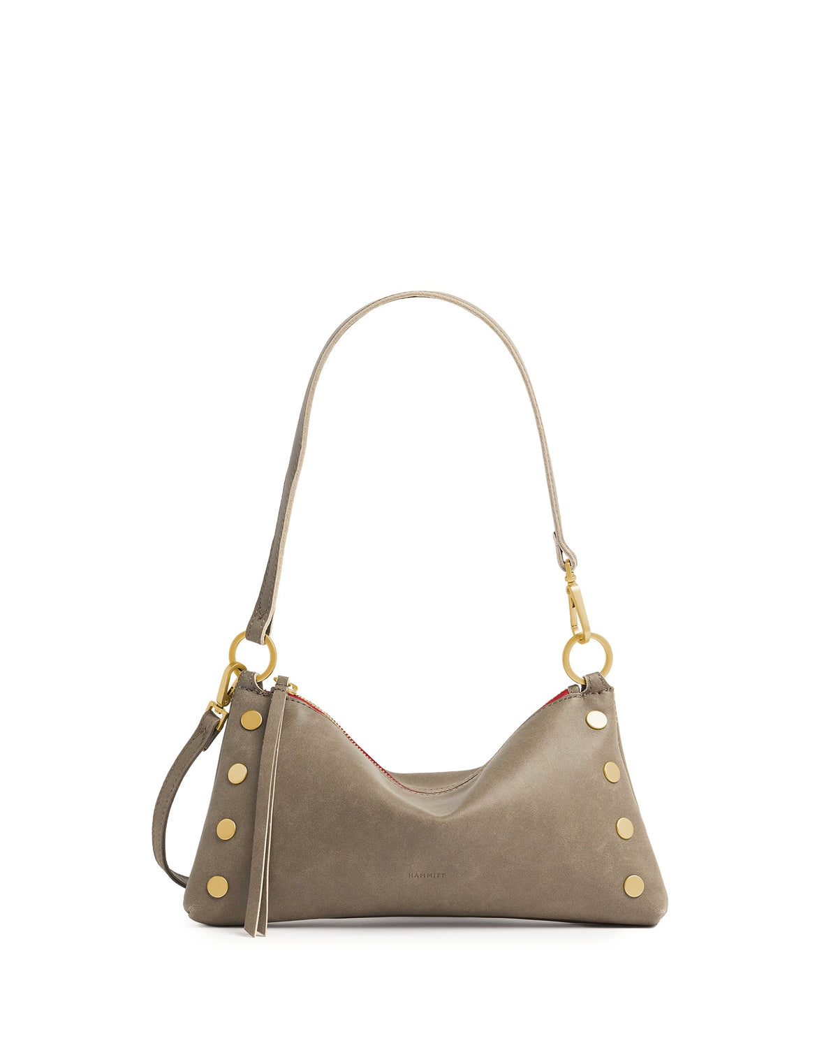 Pewter/Brushed Gold Red Zip